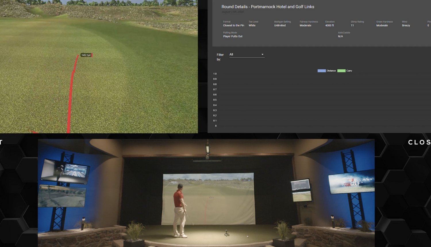 E6 Connect Golf Simulator Software Virtual Golf Courses TruGolf