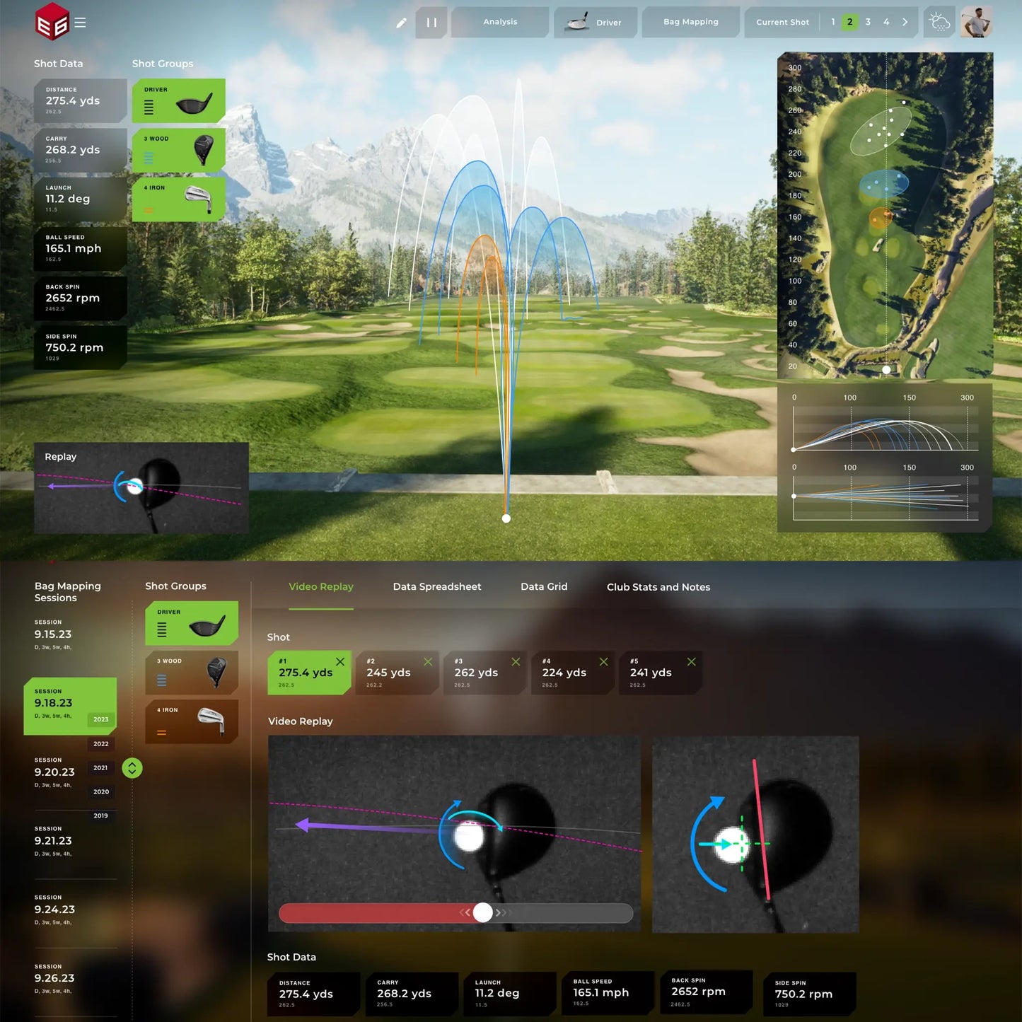 APOGEE by TruGolf w/ MAX + Tech Simulator + E6 CONNECT - Home + E6 Enjoy Subscription